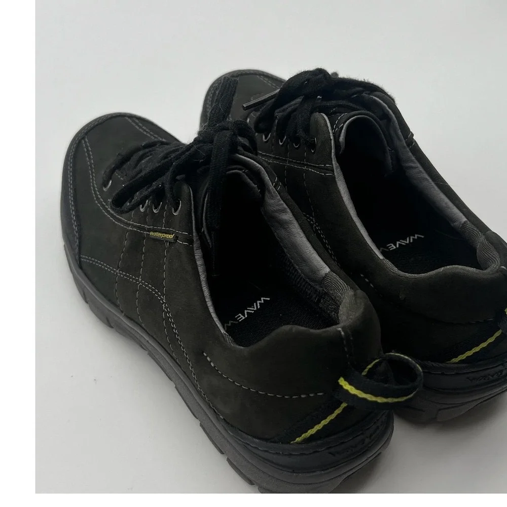 Clarks Outdoor Wave Walk Black Waterproof Leather Hiking Walking Shoes